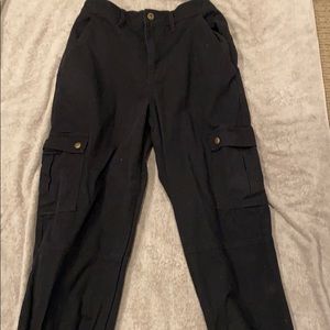 Black cargo pants
